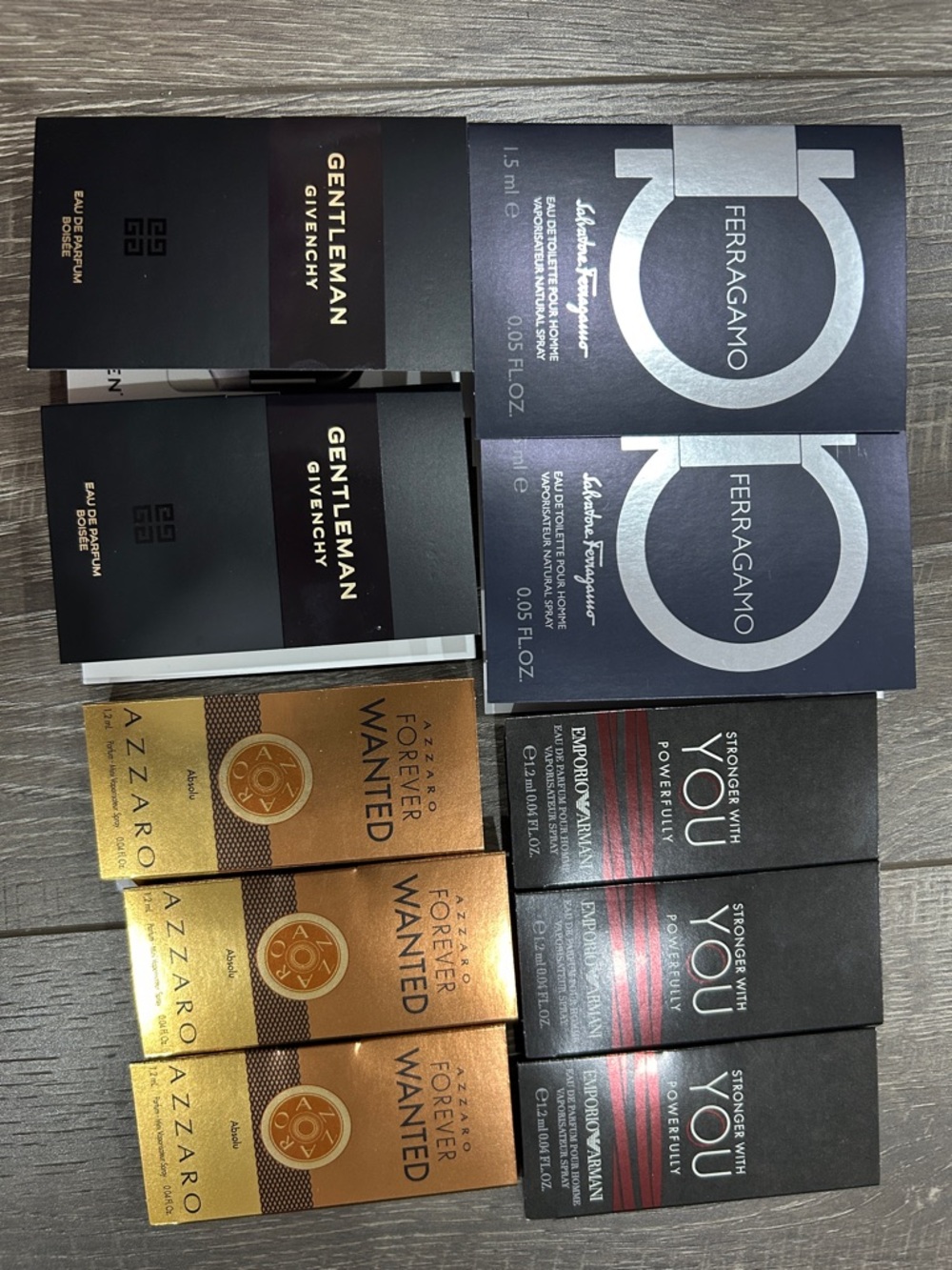 10 pieces men’s samples collection